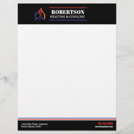 Papel Timbrado HVAC de aquecimento e arrefecimento