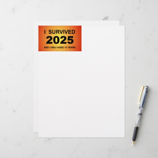 Papel Timbrado I Survived 2025  (Frente/Verso In Situ)