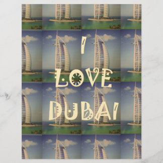 Papel Timbrado Iconic Dubai: design de Vetor "Eu Amo Dubai"