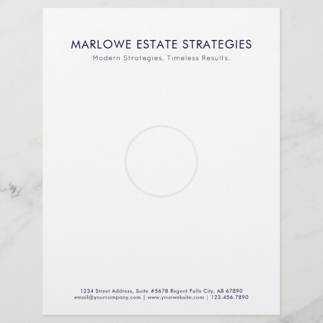 Papel Timbrado Iconic Legal Business Letterhead (Frente)