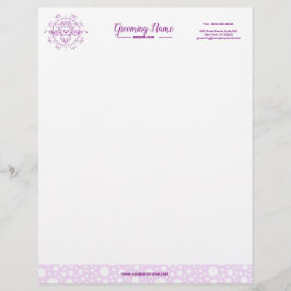 Papel Timbrado Ilustração de Cachorro de Cartoon para o Alinhamen