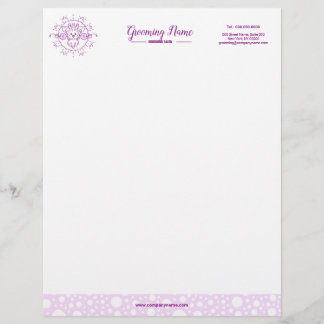 Papel Timbrado Ilustração de Cachorro de Cartoon para o Alinhamen