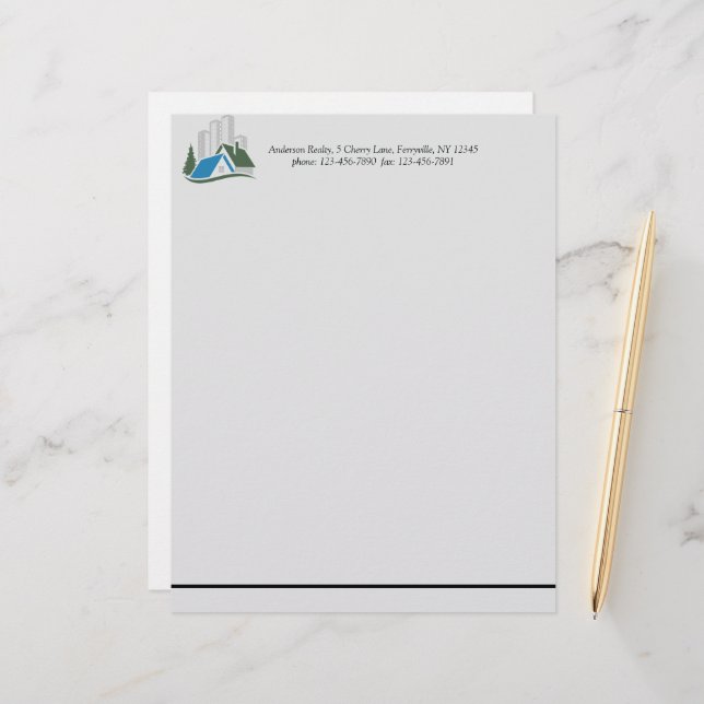 Papel Timbrado Imóveis Simples (Frente/Verso In Situ)