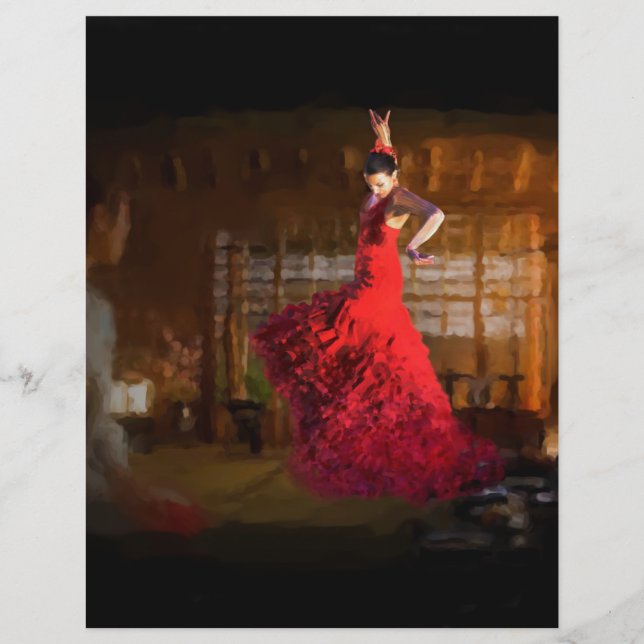 Papel Timbrado Incêndio do Flamenco acende uma casa de chá em Tóq (Frente)