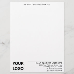 Papel Timbrado Informações sobre o endereço do site do logotipo t