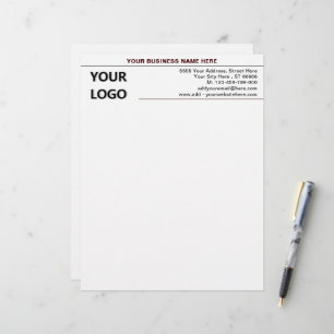 Papel Timbrado Informações sobre o nome do logotipo da empresa Mo