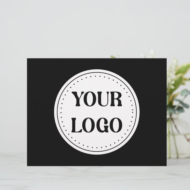 Papel Timbrado Inteligente, contemporâneo, polido e personalizáve (Em pé/Frente)