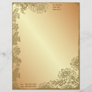 Papel Timbrado Jardim ouro