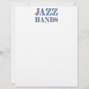 Papel Timbrado Jazz artístico do SlipperyJoe Mãos cores vibrantes