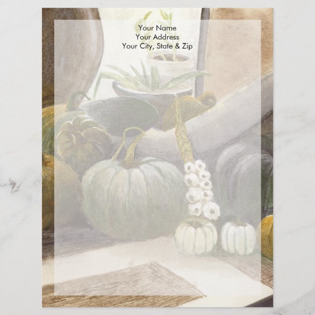 Papel Timbrado Jennifer's Pumpkins (Frente)