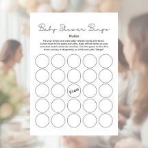 Jogo de Bingo de Presentes para Chás de Bebê