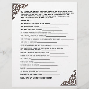 PAPEL TIMBRADO JOGO PARA CONHECER VOCÊ
