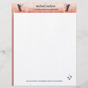 Papel Timbrado Kokopelli Blues Music 2 Desert Sunset