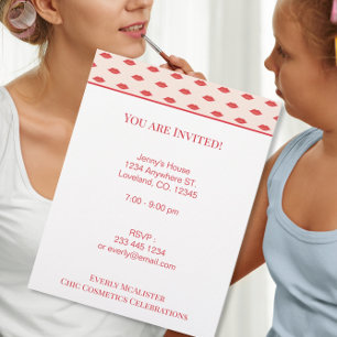 Papel Timbrado Lábios Sra. Hipster Vintage Retro Bride