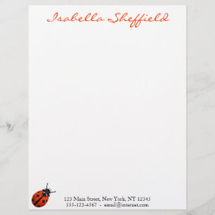 Papel Timbrado Ladybugs