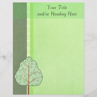 Papel Timbrado Lanterna de Árvore Verde