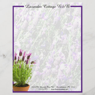 Papel Timbrado Lavanda espanhola