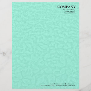 Papel Timbrado Leafy Undergrowth Texture - Pale Turquoise