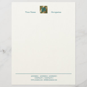 Papel Timbrado Letra Antica H - Margem Letterhead