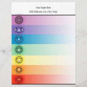 Papel Timbrado Letra Chakras Sete