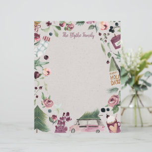 Papel Timbrado Letra de Natal Feliz