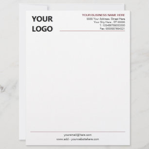 Papel Timbrado Letreiro Comercial Personalizado