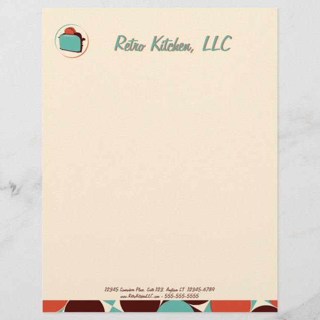 Papel Timbrado Letreiro da Cozinha Retroativa (Frente)