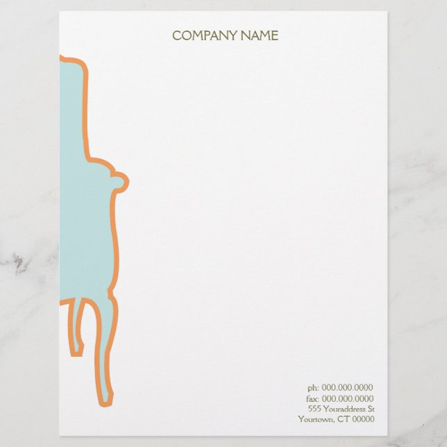 Papel Timbrado Letreiro de Caça-Armada Francês (Frente)