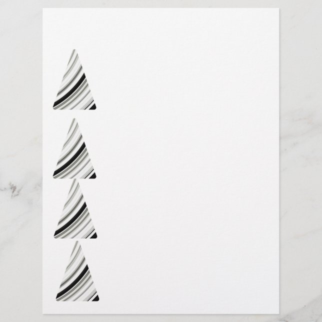 Papel Timbrado Letreiro Espiral Preto E Branco (Frente)