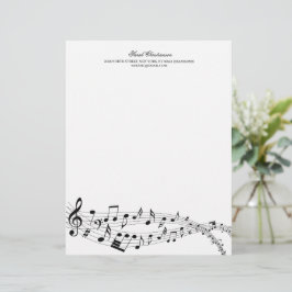 Papel Timbrado Letreiro Musical