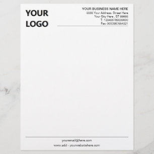 Papel Timbrado Letreiro profissional para empresa personalizada c