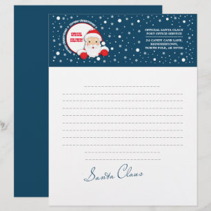Papel Timbrado Letter from Santa Claus. Custom Christmas