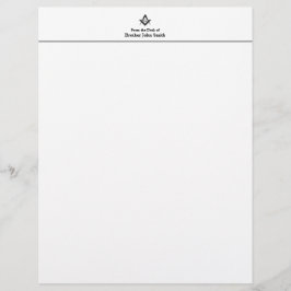 Papel Timbrado Letterhead Classic Masonic
