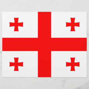Papel Timbrado Letterhead com bandeira da Geórgia