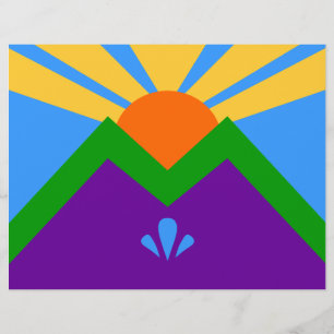 Papel Timbrado Letterhead com Bandeira de Manitou Primavera, Colo