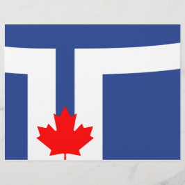 Papel Timbrado Letterhead com Flag de Toronto, Canadá