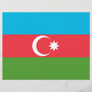 Papel Timbrado Letterhead com Flag do Azerbaijão