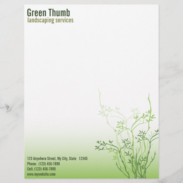 Papel Timbrado Letterhead comercial profissional simplesmente ver (Frente)