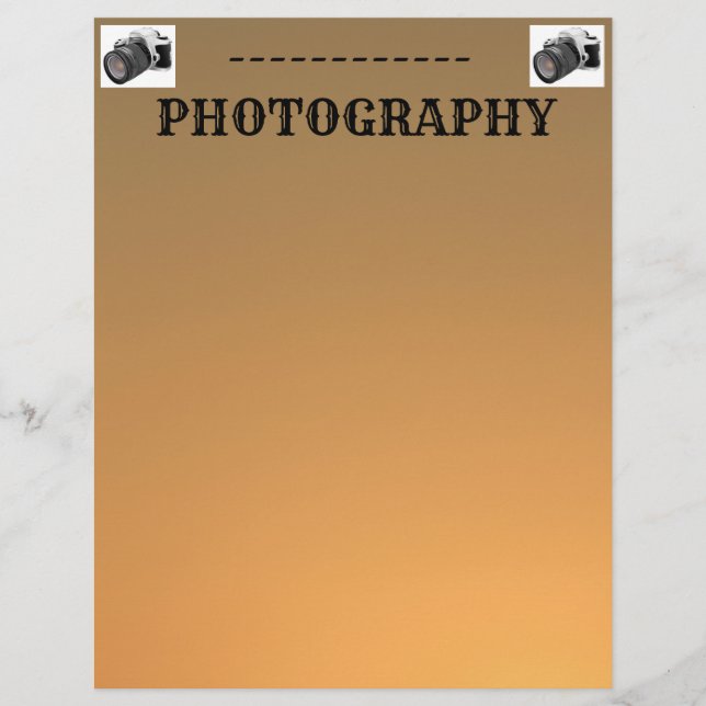 Papel Timbrado Letterhead da Fotografia de Kansas (Frente)