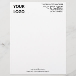 Papel Timbrado Letterhead de escritório básico personalizado co