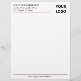 Papel Timbrado Letterhead de escritório personalizado com logoti
