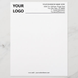 Papel Timbrado Letterhead de escritório personalizado com logotip