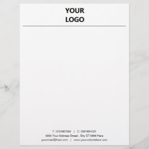 Papel Timbrado Letterhead de escritório personalizado com moderno