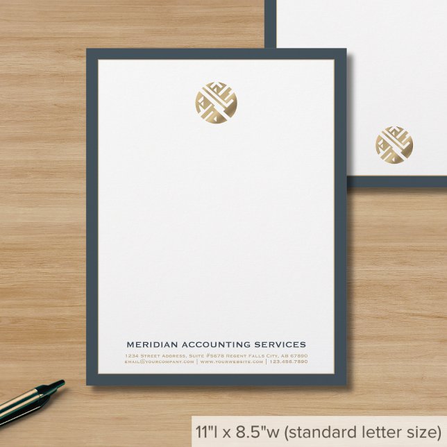Papel Timbrado Letterhead de luxo elegante (Criador carregado)