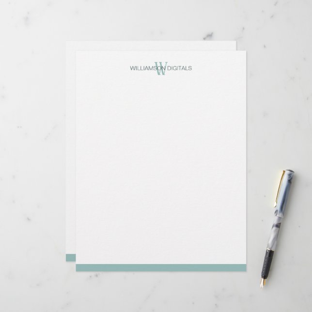 Papel Timbrado Letterhead de Teto Personalizado (Frente/Verso In Situ)
