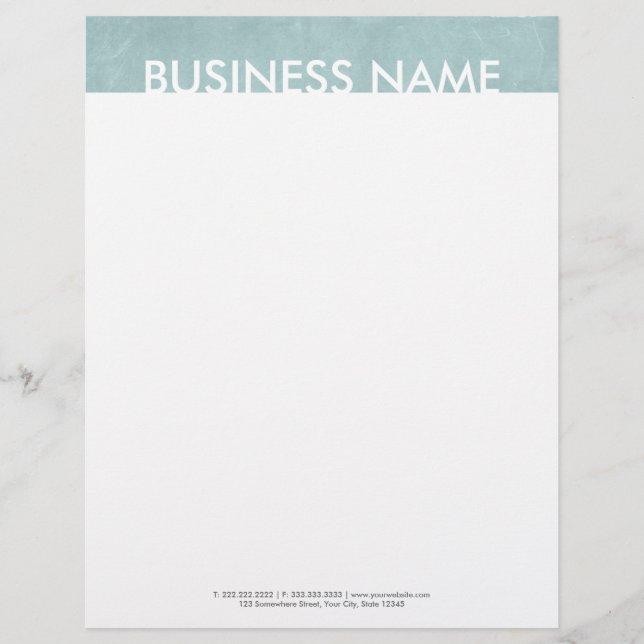 Papel Timbrado Letterhead de Texto Simples Negrito (Frente)
