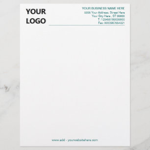 Papel Timbrado Letterhead do escritório moderno personalizado co