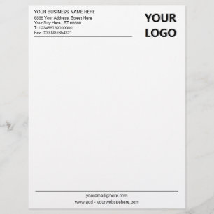 Papel Timbrado Letterhead do escritório personalizado com seu lo