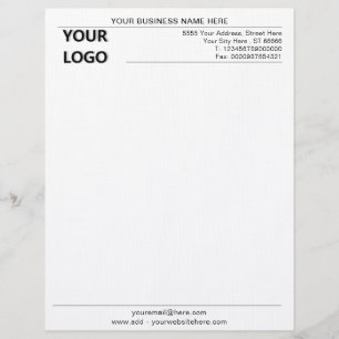 Papel Timbrado Letterhead do escritório personalizado moderno com