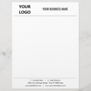 Papel Timbrado Letterhead do escritório personalizado - Seu logo